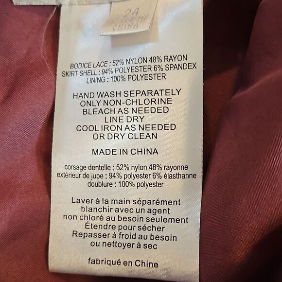 David's Bridal Mauve halter style maxi gown size 24 - Picture 14 of 14